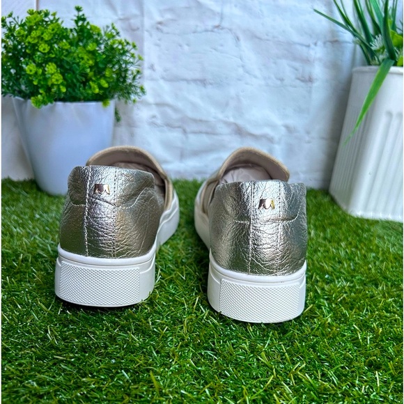 Birdies The Swift Slip-on leather sneakers metallic gold women' size 7 - Picture 11 of 16